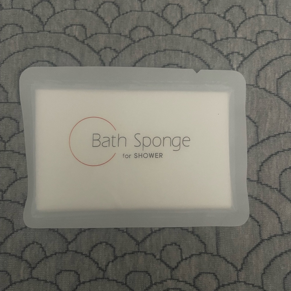 White Disposable Bath Sponge